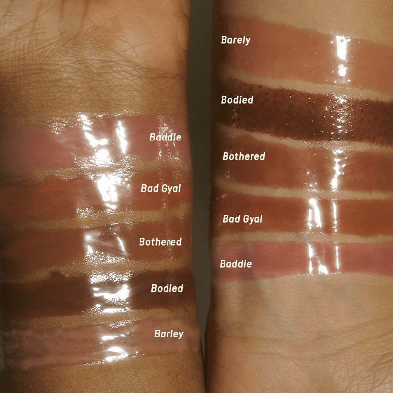 Bad Gyal Iconic Nudez Lip Gloss - Stay Golden Cosmetics