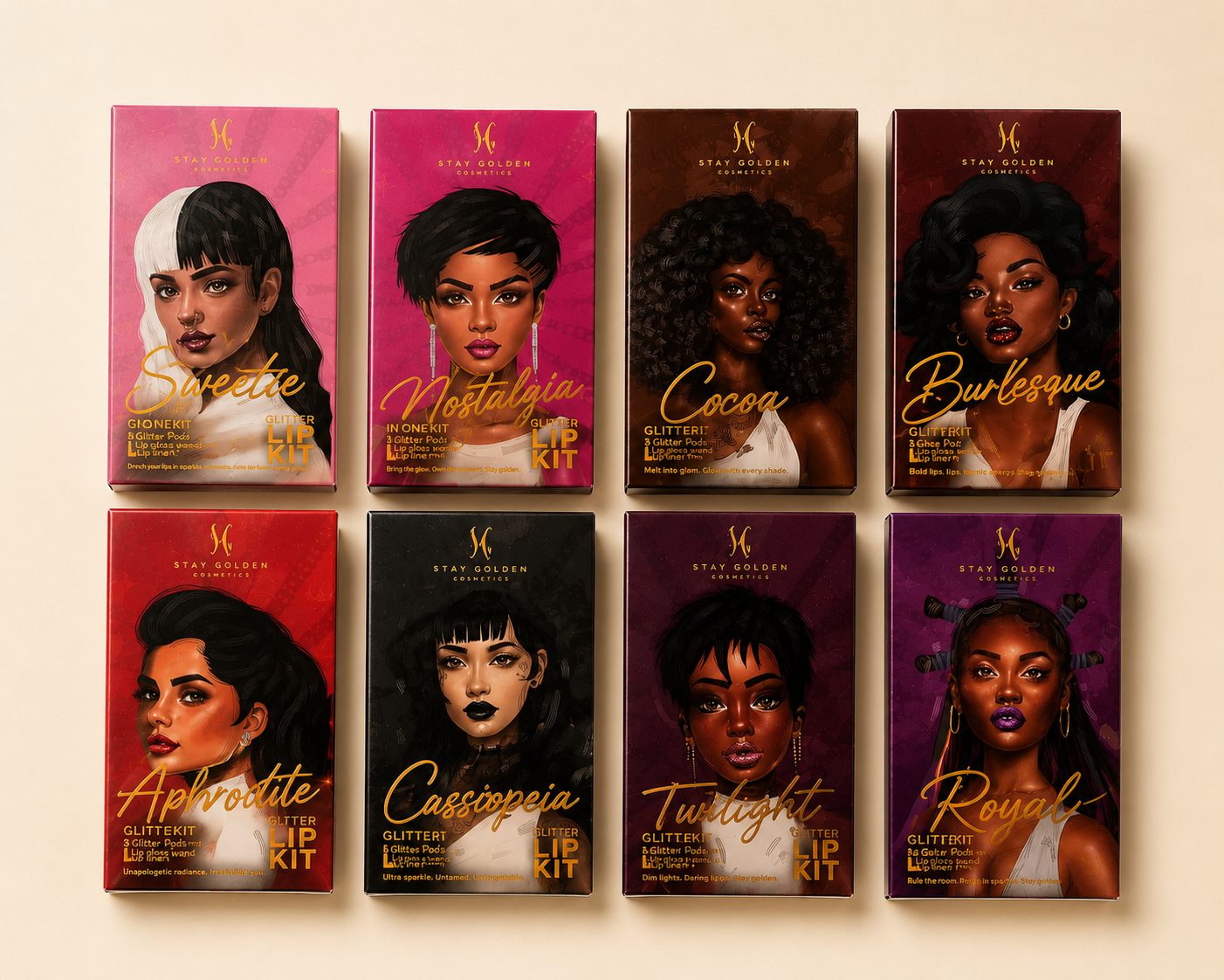 Collect the Girlies: Glitter Lip Kit 2.0 Edition