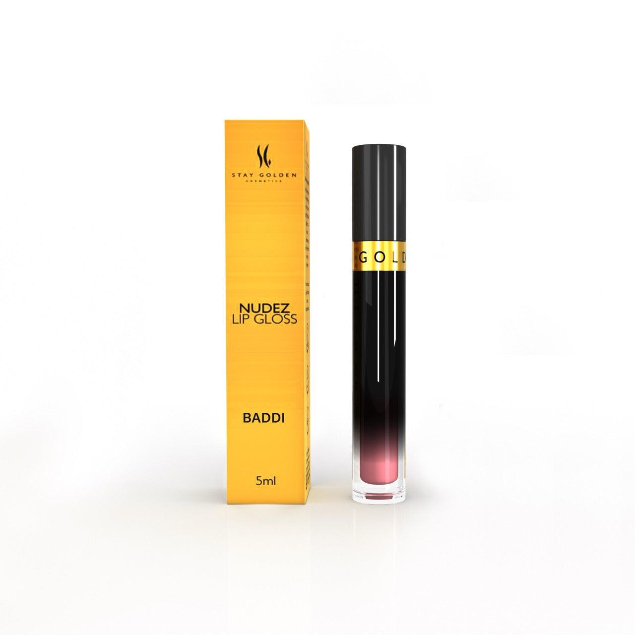 Baddie Iconic Nudez Lip Gloss - Stay Golden Cosmetics