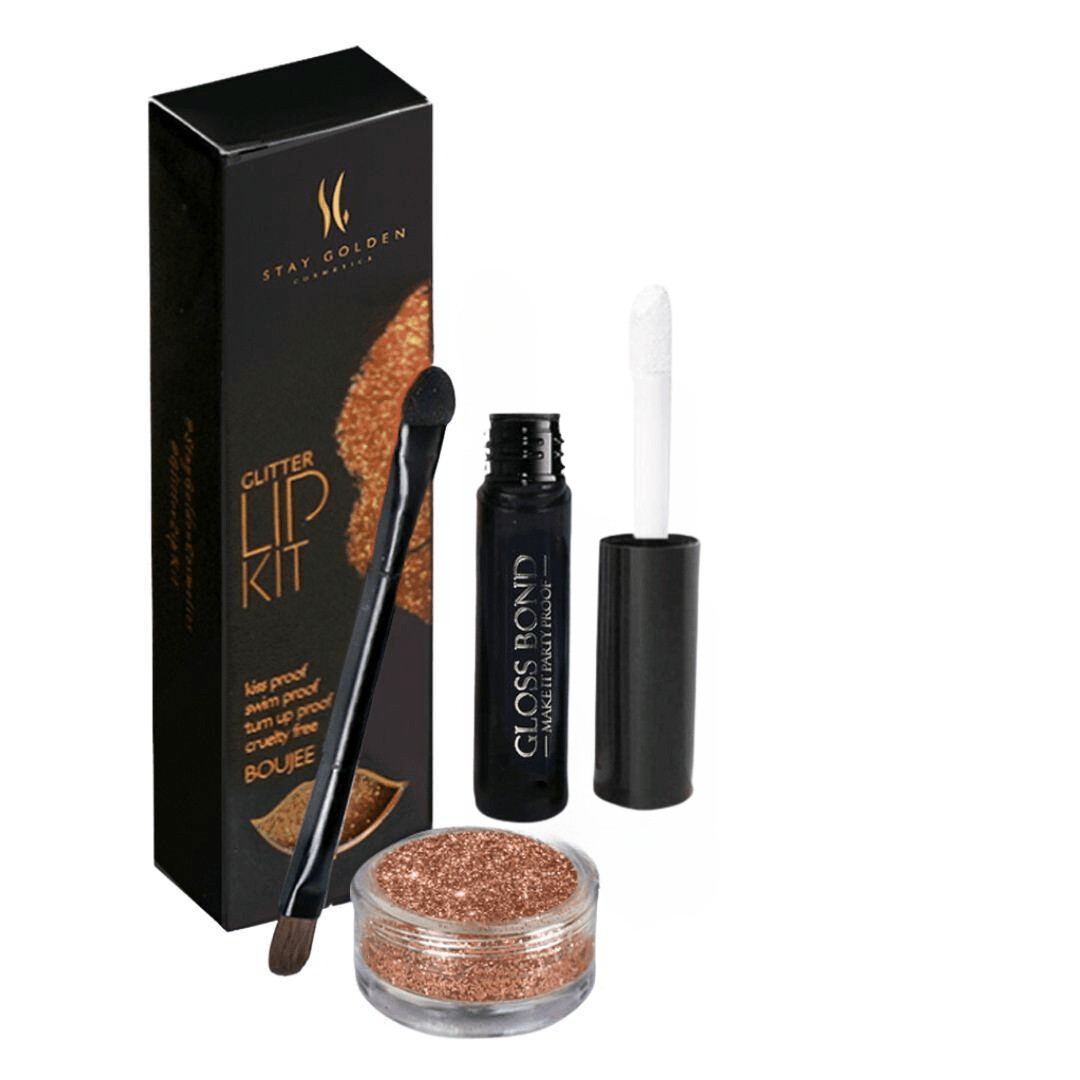 Boujee Glitter Lip Kit without Lip Liner - Stay Golden Cosmetics