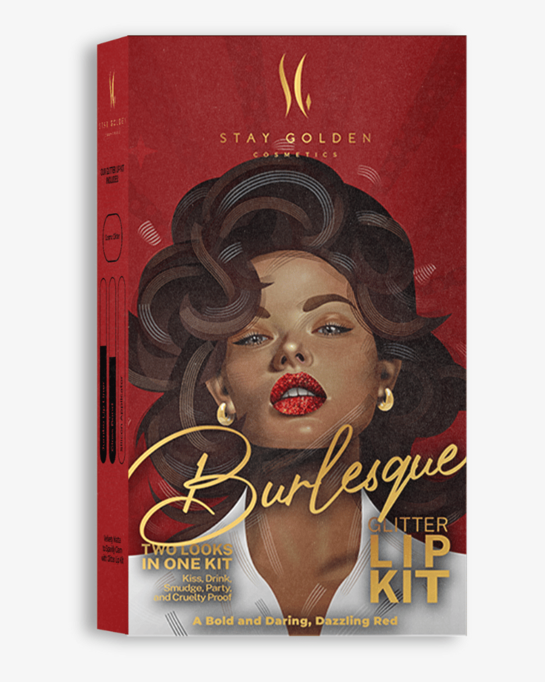 Burlesque Glitter Lip Kit 2.0 - Stay Golden Cosmetics