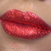 HER Glitter Lip Kit 2.0 - Stay Golden Cosmetics