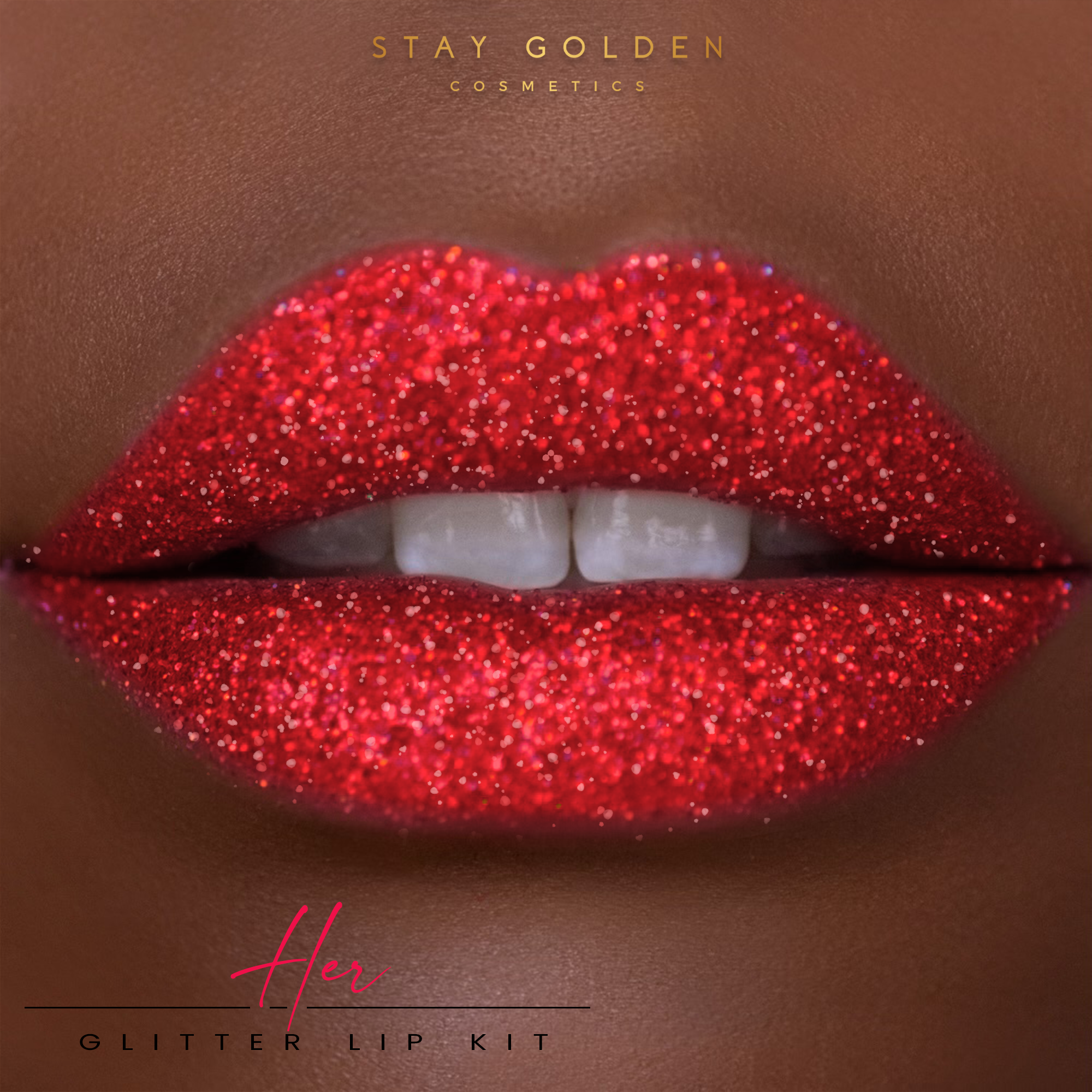 HER Glitter Lip Kit 2.0 - Stay Golden Cosmetics