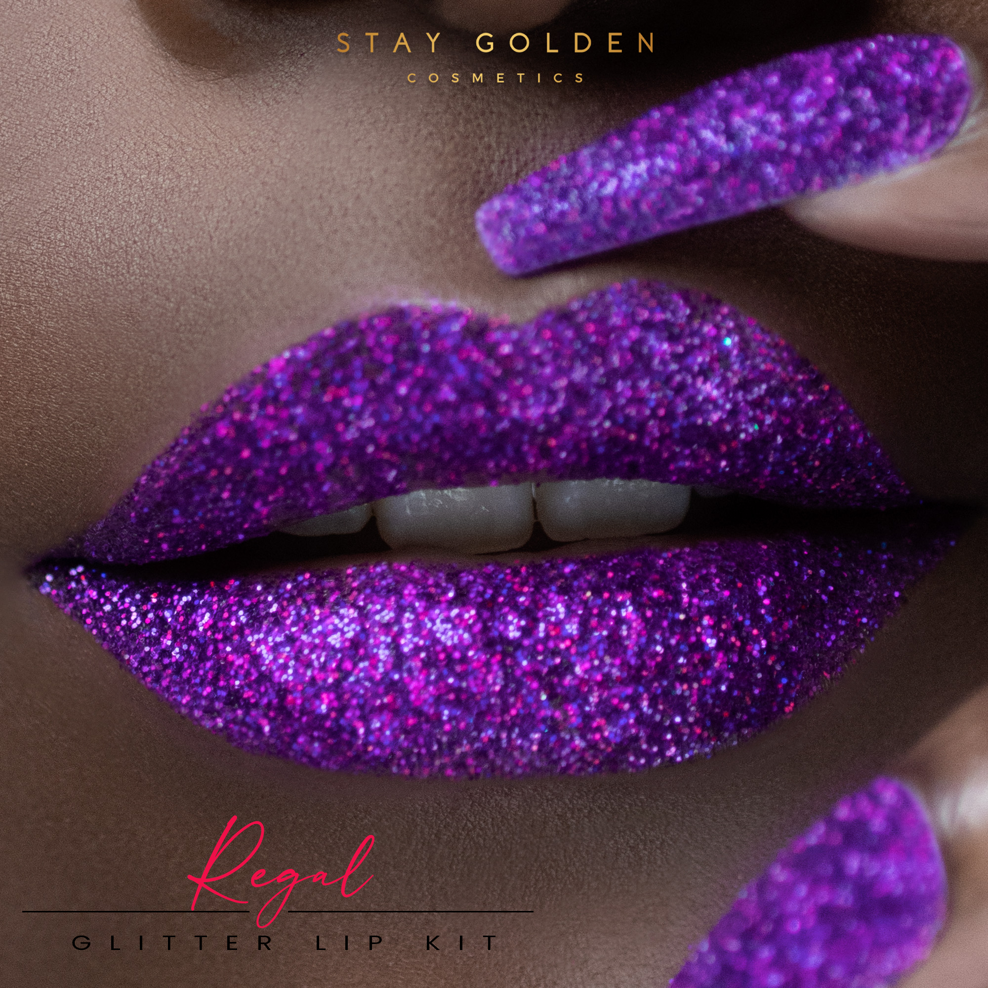 Regal Glitter Lip Kit 2.0 - Stay Golden Cosmetics