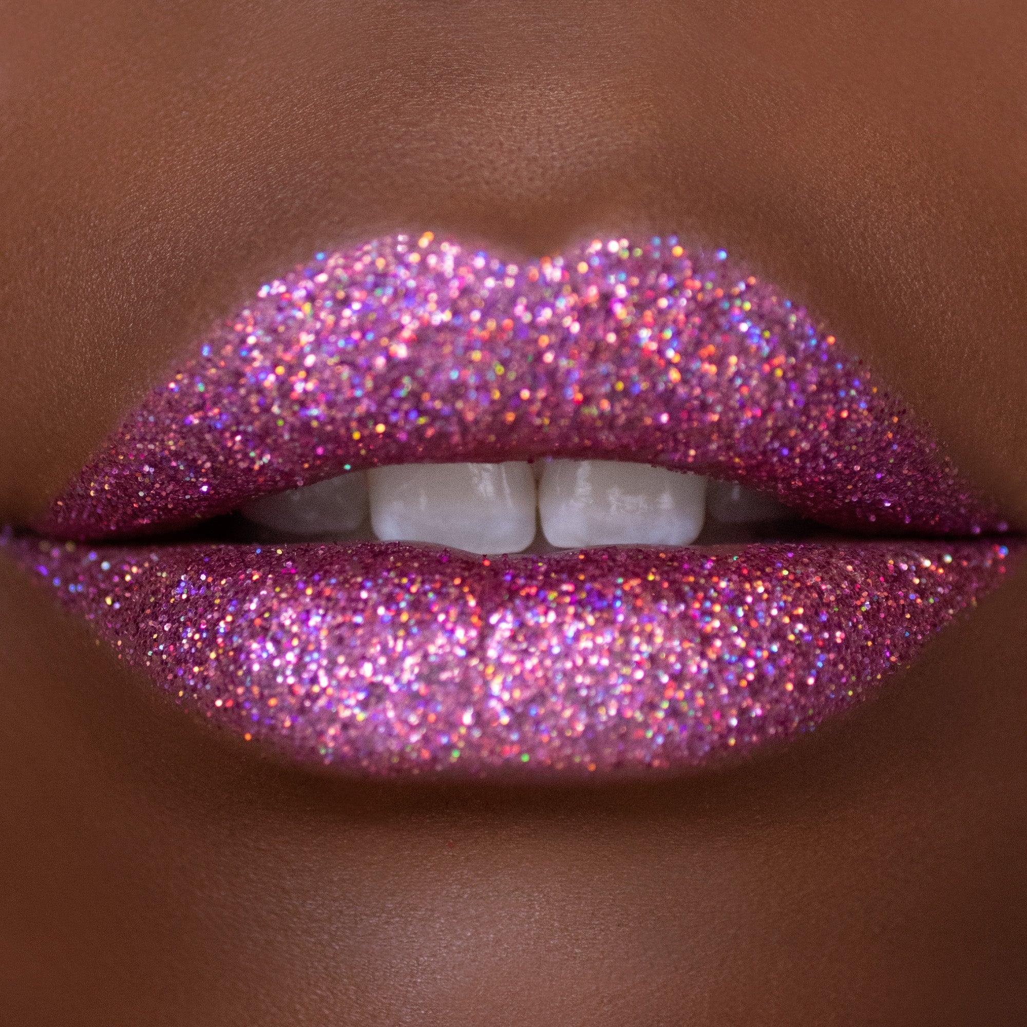 LELEBEAR Glitter Lip Kit Stay Golden, Glitter Lip Kit, 4 Color Diamond  Glitter Metallic Lipstick Waterproof, Smudgeproof and Long-Lasting Set with  Lip