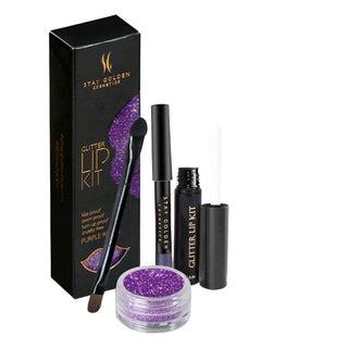 Purple Reign Glitter Lip Kit - Stay Golden Cosmetics
