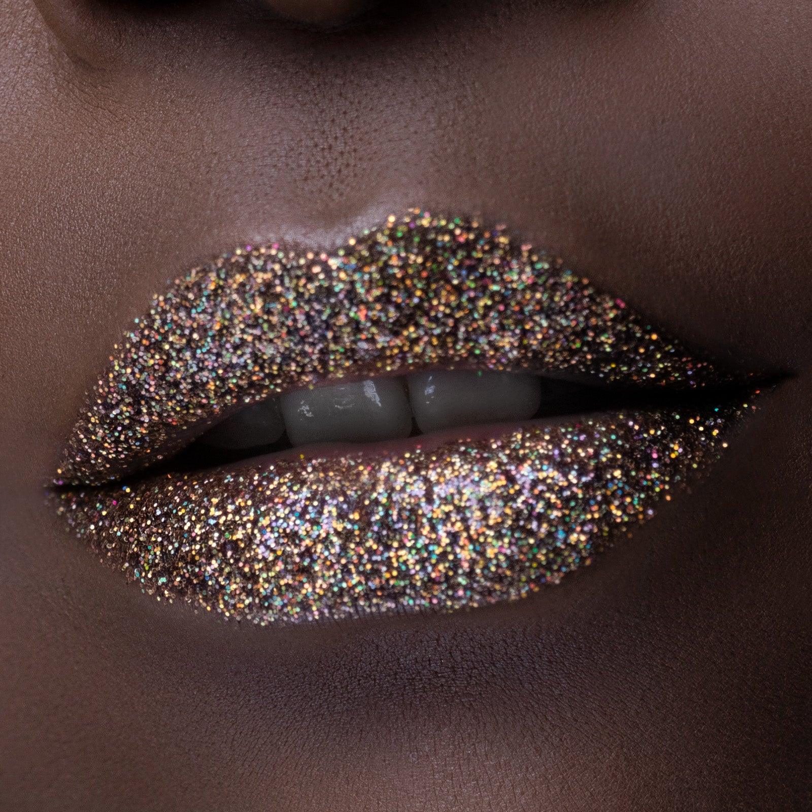 Peachy Glitter Lip Kit - Smudge & Kiss Proof - Stay Golden Cosmetics